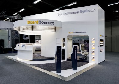 Lufthansa Systems – Messestand International, 54 m²